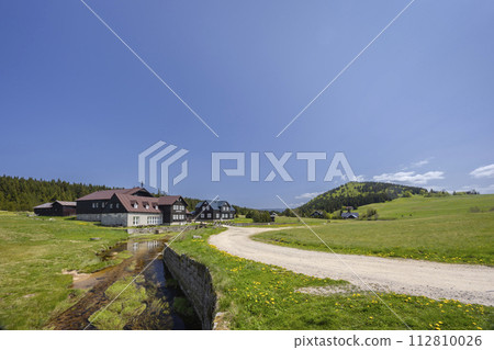 Spring landscape with Jizerka near Korenov, Northern Bohemia, Czech Republic Spring landscape with Jizerka near Korenov, Northern Bohemia, Czech Republic 112810026