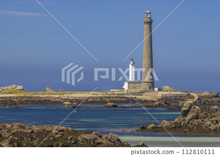 Virgin Island Lighthouse (Phare de Lile Vierge), Plouguerneau, Finistere, Brittany, France Virgin Island Lighthouse (Phare de Lile Vierge), Plouguerneau, Finistere, Brittany, France 112810111