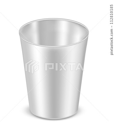 Round metal can for food, cookies and gifts. Flower vase 112810185