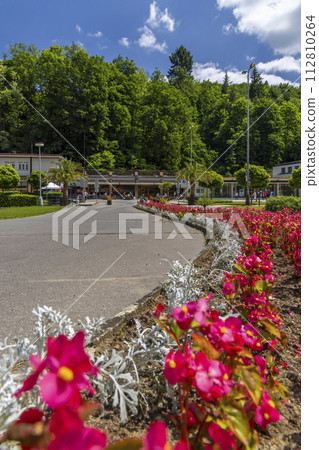 Luhacovice, picturesque spa town in Southern Moravia, Czech Republic 112810264