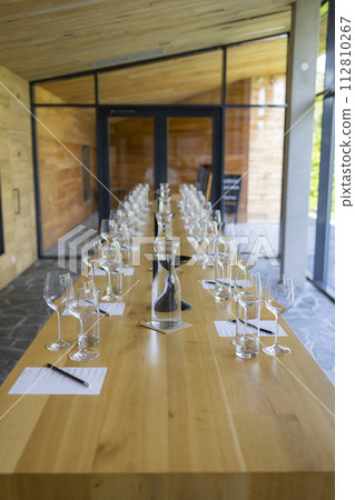 Tasting room in winery, Southern Moravia, Czech Republic Tasting room in winery, Southern Moravia, Czech Republic 112810267