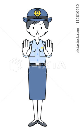 阻止女警插畫 阻止女警插畫 112810980