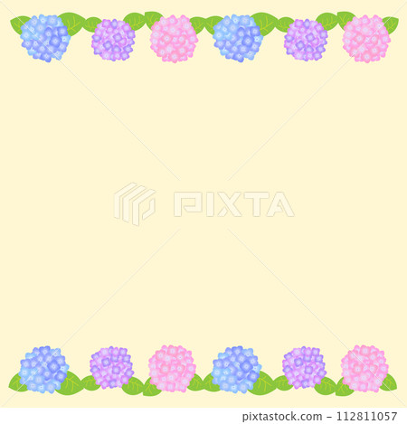 可愛的繡球花框 112811057