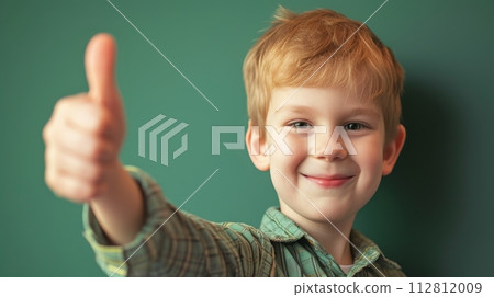 boy showing thumb up boy showing thumb up 112812009