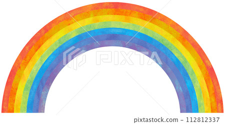 Rainbow illustration material 112812337