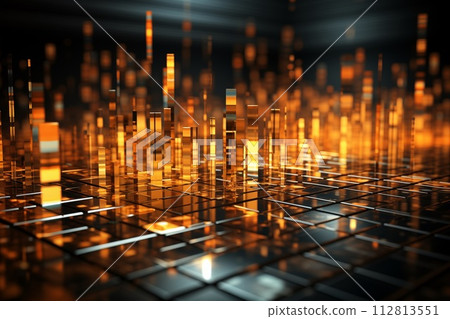 warm color abstract background of finance technology by Generative AI warm color abstract background of finance technology by Generative AI 112813551