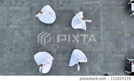 Mevlevi. Sufis spinning outdoors.Spinning Dervish 112814159
