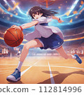 籃球場上的激烈對決 112814996