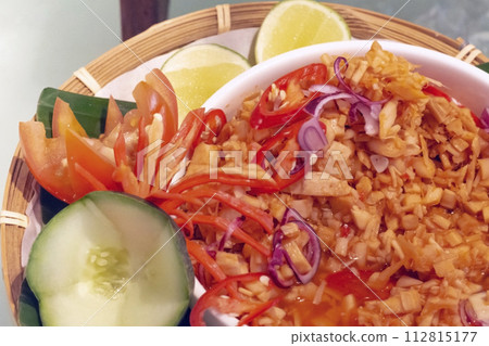 Home made traditional food 'Tuhau' for the Kadazan-Dusun people in Sabah. Home made traditional food 'Tuhau' for the Kadazan-Dusun people in Sabah. 112815177