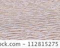 Abstract Texture background. Brown sand beach wavy wet. Wavy sand background for summer designs. 112815275