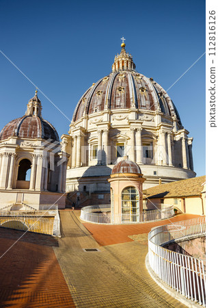 hidden places on the roof of st peter's basilica, Vatican City, Rome hidden places on the roof of st peter's basilica, Vatican City, Rome 112816126