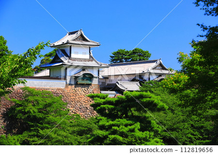 [Ishikawa Prefecture] Ishikawa Gate of Kanazawa Castle in sunny weather 112819656