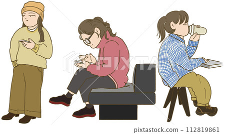 young women waiting 112819861