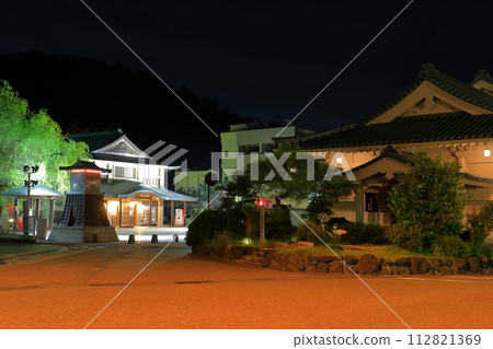 [Ishikawa Prefecture] Night view of Yamanaka Onsen public bath 112821369