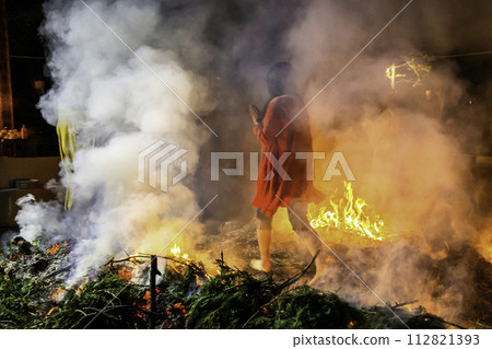 girl crossing fire 1 girl crossing fire 1 112821393