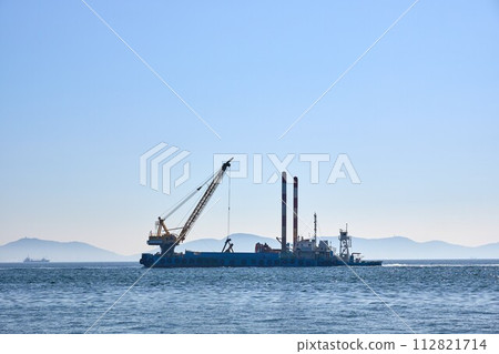 [Nishiura] Hoist ship sailing in Mikawa Bay 112821714