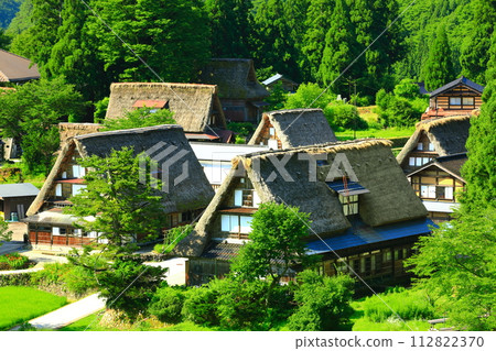 [富山縣] 鮮綠的五箇山相倉合掌村景色 112822370