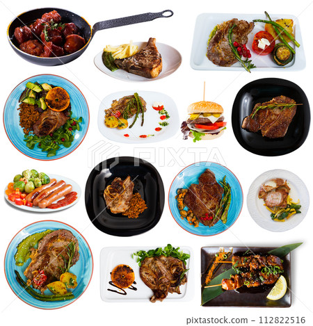 Assorted pork and beef dishes 112822516