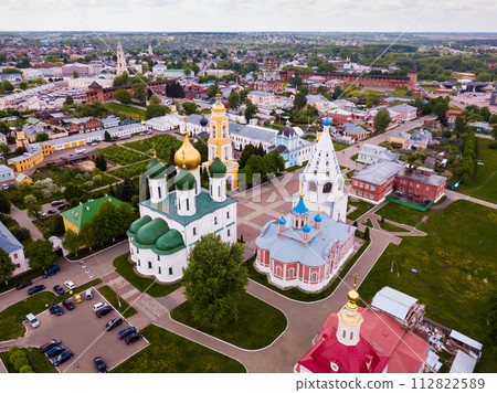 Picturesque view from height of the Kolomna Kremlin. Kolomna city. Russia 112822589