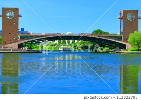 [富山縣] 天氣晴朗的富岩運河環水公園 112822795