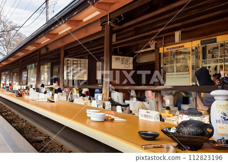 Elevated and railway scenery Japan image station travel dream AI generation 112823196