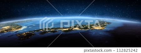 Japan, landscape frome space 112825242