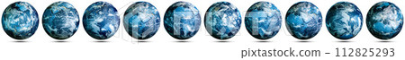 Clouds, ocean and continent - planet Earth set 112825293