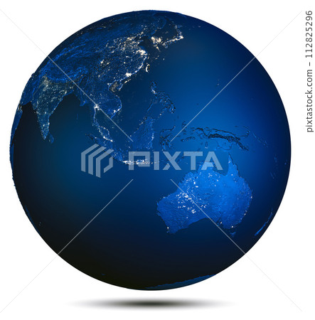 Earth planet map 112825296