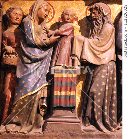 Presentation in the temple, Notre Dame cathedral, Paris 112826028