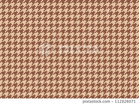 Japanese pattern houndstooth traditional pattern brown brown background material 112826071