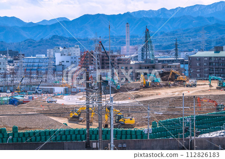 日本相模原市的城市景觀，橋本站前的中央新幹線神奈川縣車站（暫名）的新景觀。 112826183