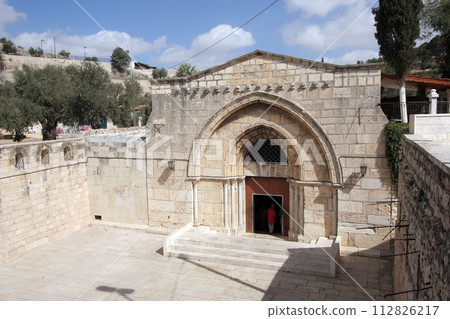 Church of the Sepulchre of Saint Mary, known as Tomb of Virgin Mary, at Mount of Olives, Jerusalem, Israel Church of the Sepulchre of Saint Mary, known as Tomb of Virgin Mary, at Mount of Olives, Jerusalem, Israel 112826217