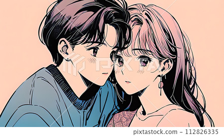 Couple illustration material 112826335