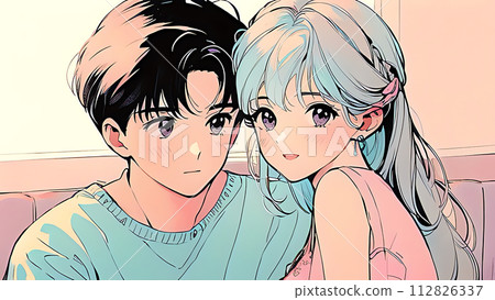 Couple illustration material Couple illustration material 112826337
