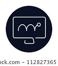 Animation line minimal vector icon 112827365