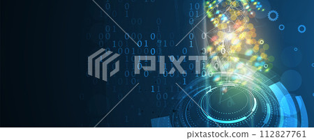 Abstract Artificial intelligence. Cloud computing. Machine learning. Technology web background. Virtual concept futuristic background Abstract Artificial intelligence. Cloud computing. Machine learning. Technology web background. Virtual concept futuristic background 112827761