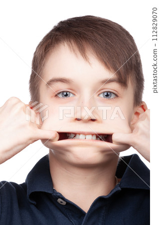 Child Making Silly Face 112829070