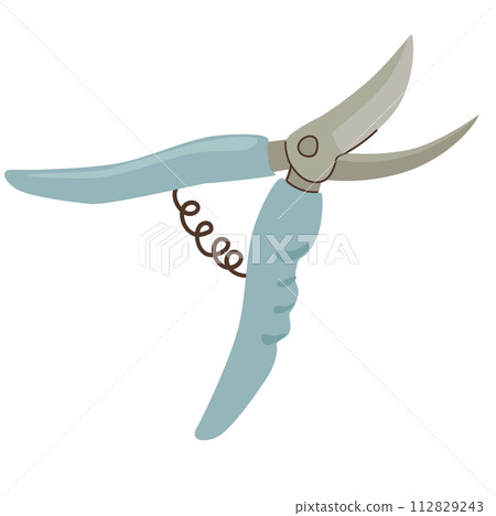 Garden secateurs for cutting plants, accessories for working in the garden 112829243