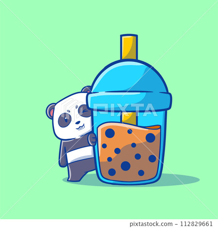 That cute illustration of a boba panda cartoon That cute illustration of a boba panda cartoon 112829661