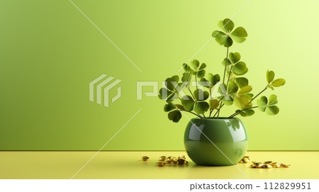 celebrating emerald jubilation: happy st patrick's day, joyous Irish tradition filled with green festivities, luck cultural merriment on March 17th, embracing spirit of Irish pride and celebration. 112829951