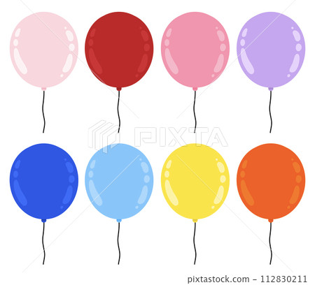 Balloon Cartoon illustration Colorful Balloon Set Collection Colorful Balloon Birthday Set Balloon Cartoon illustration Colorful Balloon Set Collection Colorful Balloon Birthday Set 112830211