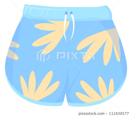 Summer short pants. Beach clothes cartoon icon Summer short pants. Beach clothes cartoon icon 112830577