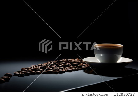 Coffee. aroma-filled mornings with a cup of rich brew: indulging in the comforting warmth, flavor, and culture of coffee, an essential daily ritual for enthusiasts worldwide. 112830728