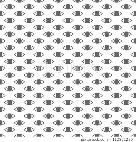 A pattern of circles and ovals. Seamless composition. A template for backgrounds, prints, textures, creative ideas for packaging, clothing and decorative elements 112831250