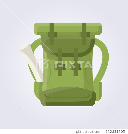 flat backpack icon vector logo design 112831305