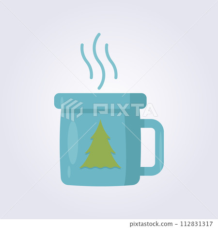 flat icon of a cup mug vector logo design flat icon of a cup mug vector logo design 112831317