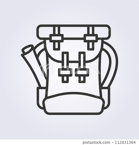 outline mountain bag icon vector logo design outline mountain bag icon vector logo design 112831364