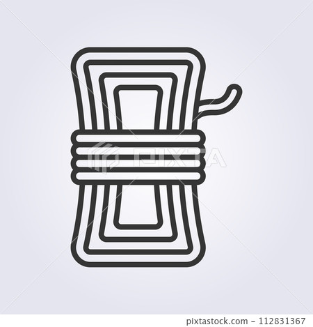 outline rope icon vector logo design 112831367