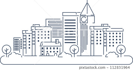 簡單的城市景觀 簡單的城市景觀 112831964