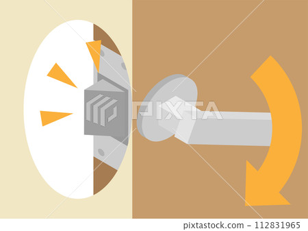 門打不開的等距圖片素材 112831965